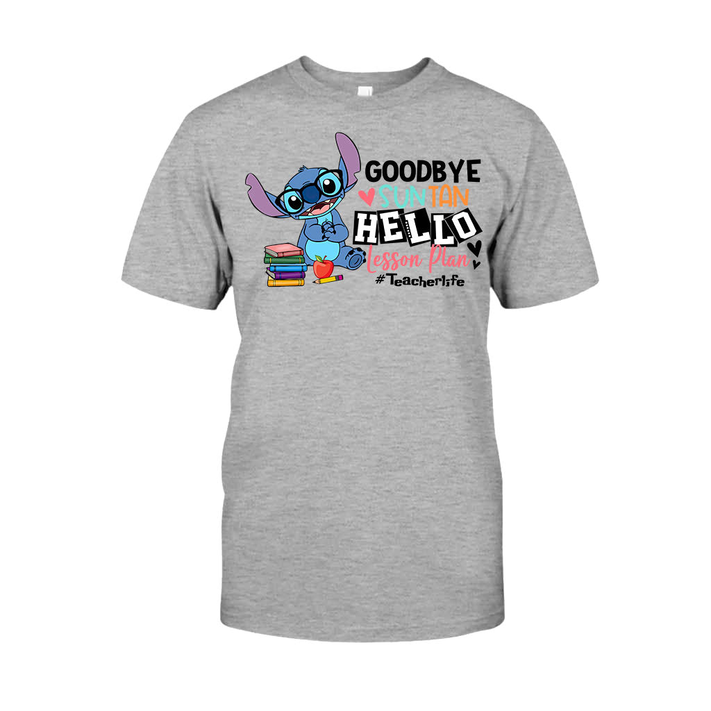 Personalized Teacher T-shirt & Hoodie Goodbye Suntan Lesson Plan Gift T-shirt & Hoodie GradoCreations