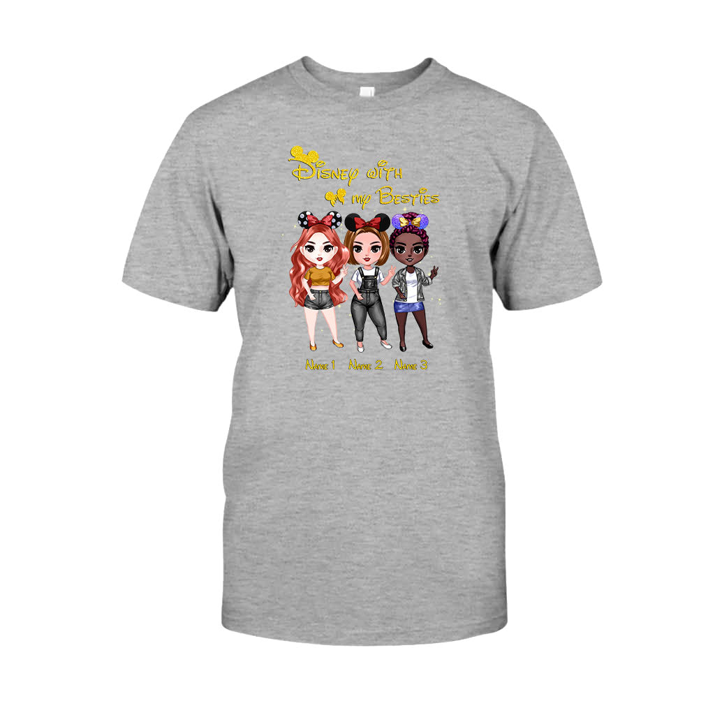 Personalized Disney Besties T-shirt & Hoodie Custom Names Gift T-shirt & Hoodie GradoCreations