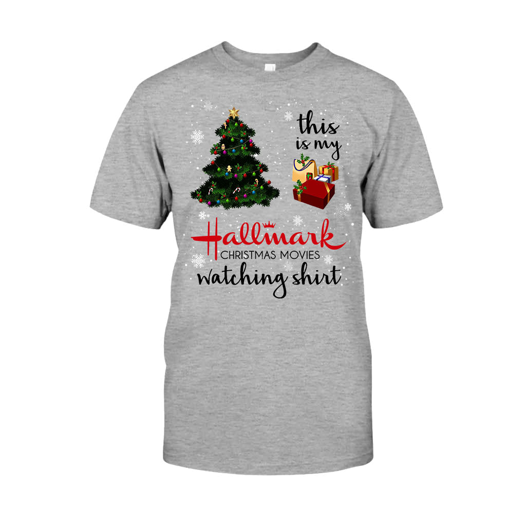 Personalized Hallmark Christmas Movies Watching T-shirt & Hoodie T-shirt & Hoodie GradoCreations