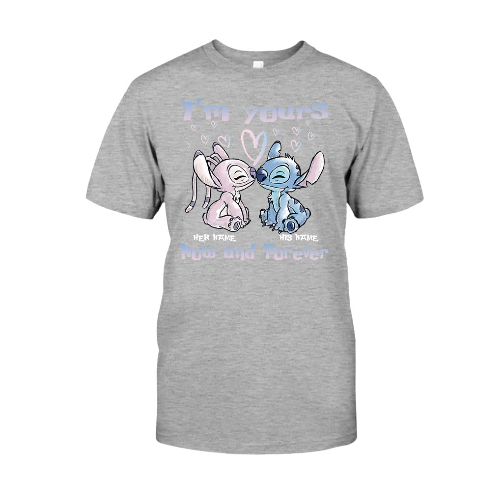 Personalized Ohana Couples T-shirt & Hoodie Gift Set T-shirt & Hoodie GradoCreations