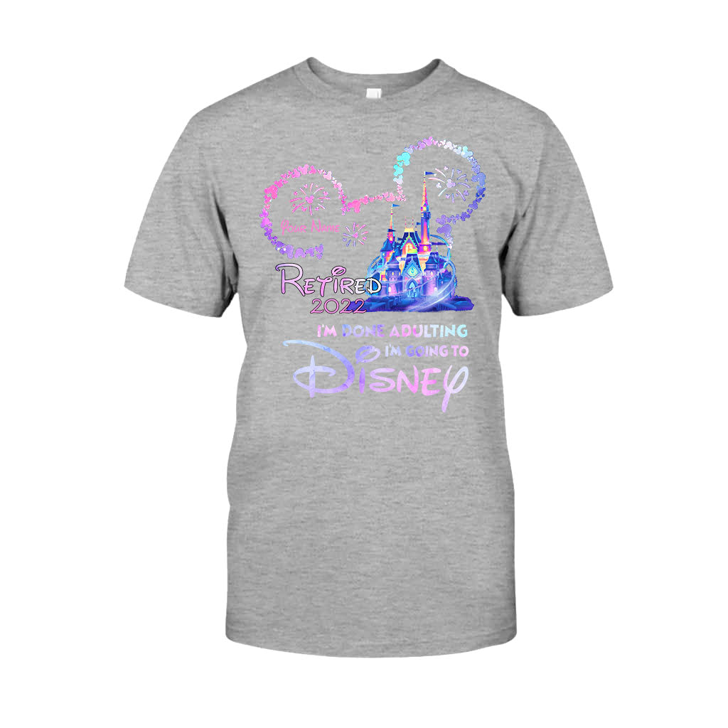 Personalized I'm Done Adulting T-shirt & Hoodie Gift for Disney Lovers T-shirt & Hoodie GradoCreations