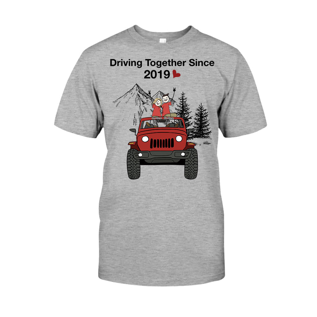 Personalized Couple Driving Together Since Shirt & Hoodie Gift T-shirt & Hoodie GradoCreations