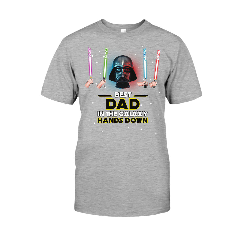 Personalized Best Dad in the Galaxy T-shirt & Hoodie Gift T-shirt & Hoodie GradoCreations