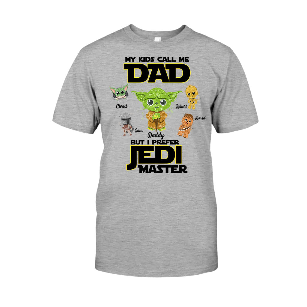 Personalized Jedi Master T-shirt for Dad with Custom Names T-shirt & Hoodie GradoCreations
