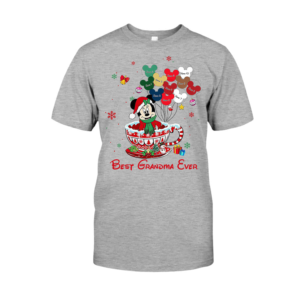 Personalized Christmas T-shirt & Hoodie for Grandma - Best Grandma Ever Gift T-shirt & Hoodie GradoCreations