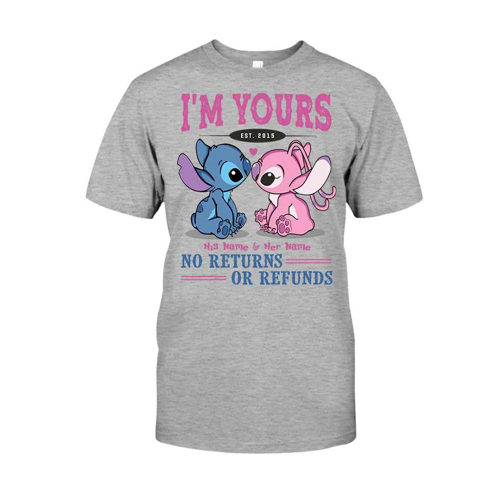 Personalized I'm Yours T-shirt & Hoodie with Custom Names for Couple Gift T-shirt & Hoodie GradoCreations