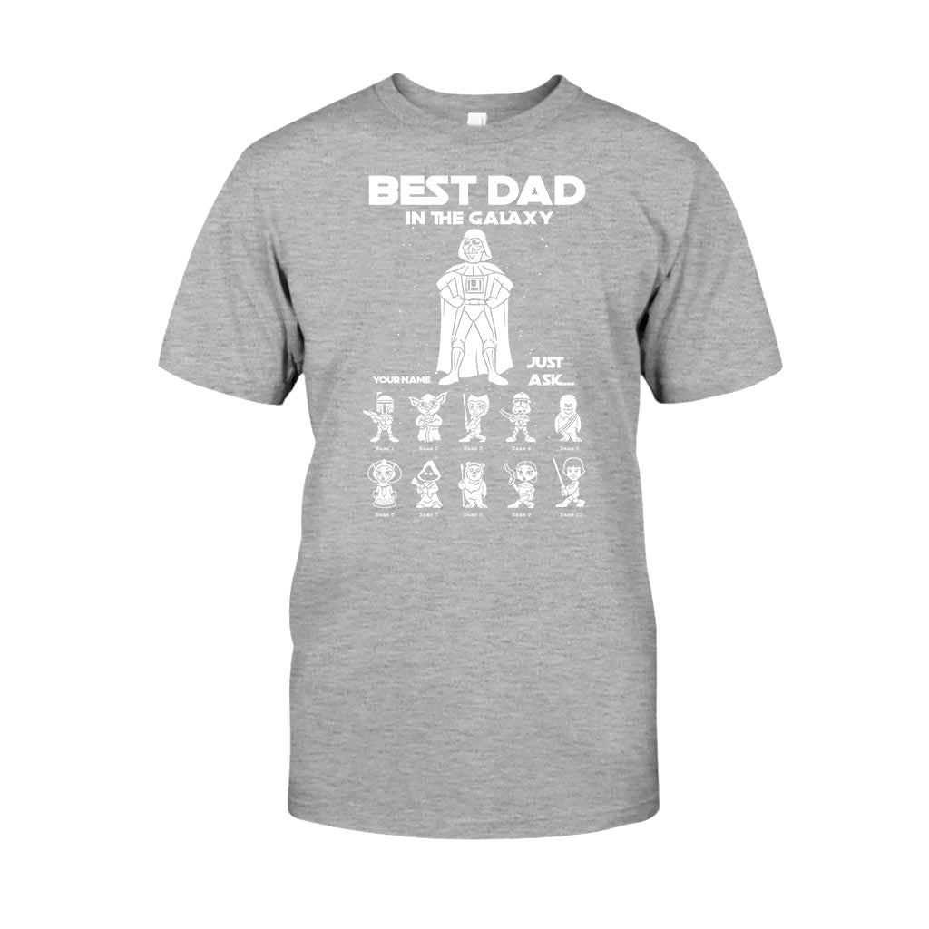 Personalized Best Dad In The Galaxy T-shirt & Hoodie Gift T-shirt & Hoodie GradoCreations