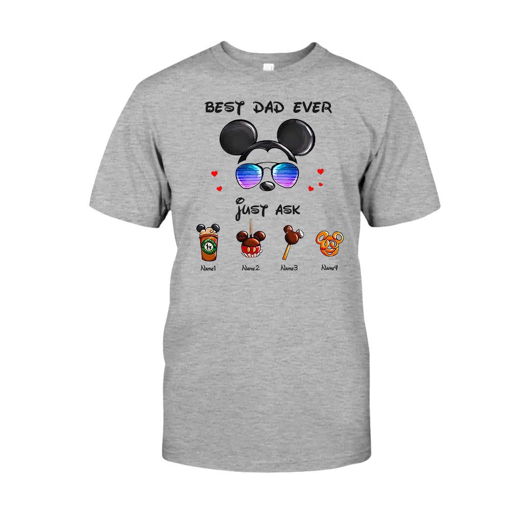 Personalized Best Dad Ever Mouse T-shirt and Hoodie Gift for Father's Day T-shirt & Hoodie GradoCreations