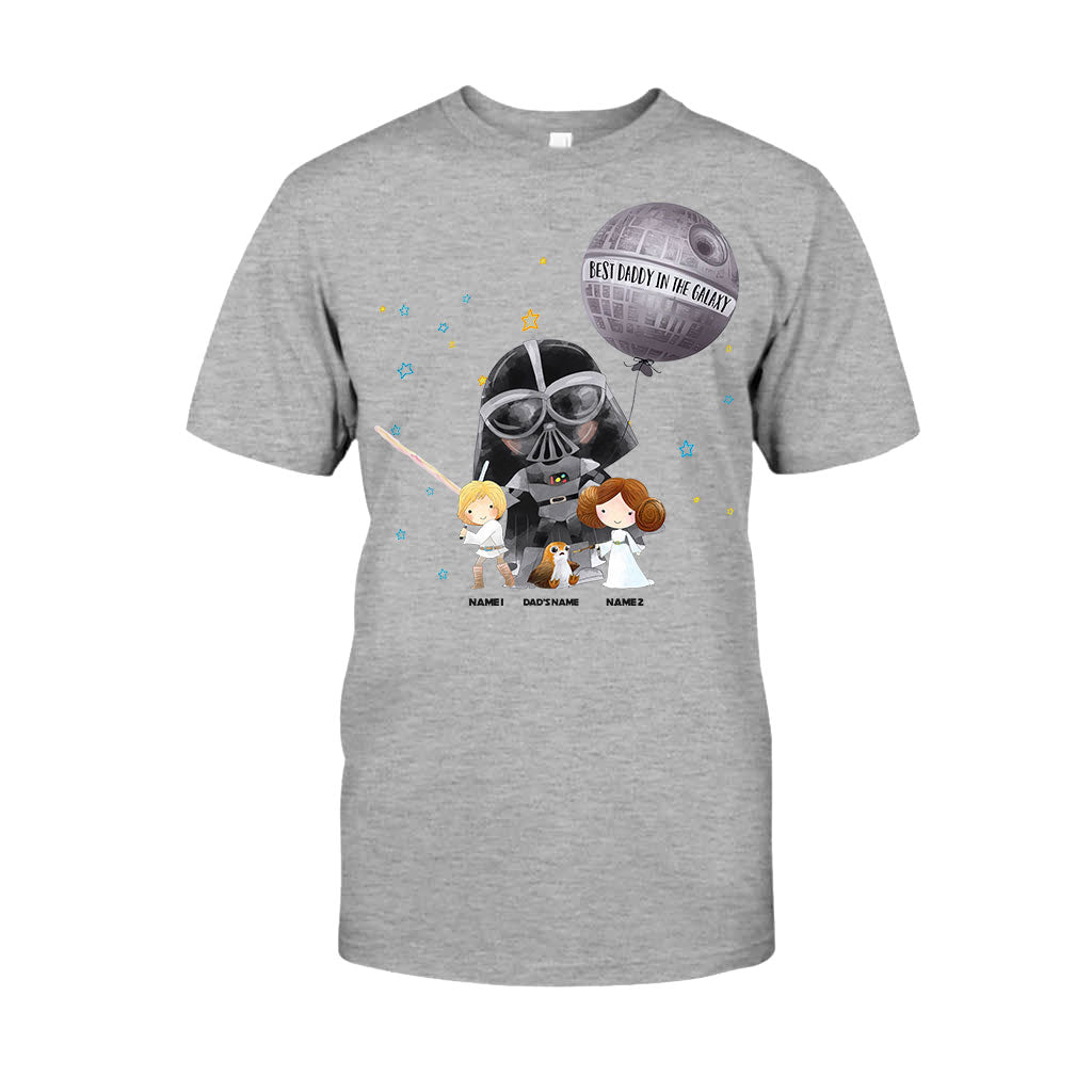 Personalized Best Dad in the Galaxy T-Shirt & Hoodie for Father's Day T-shirt & Hoodie GradoCreations