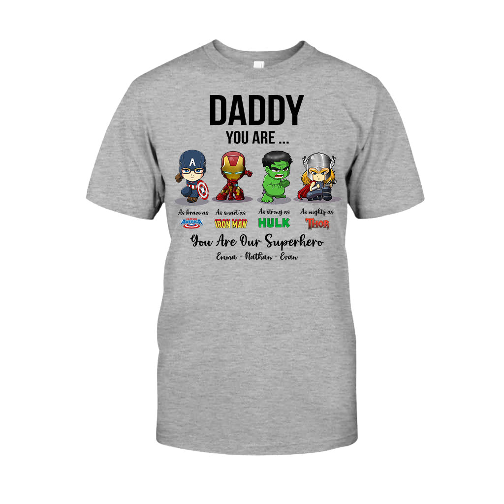 Personalized Father's Day T-shirt Hoodie Superhero Gift T-shirt & Hoodie GradoCreations