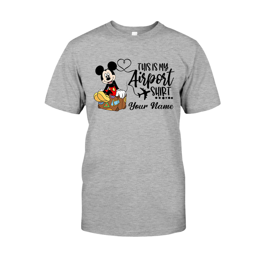 Personalized Airport Shirt Custom Name T-shirt & Hoodie for Travelers T-shirt & Hoodie GradoCreations