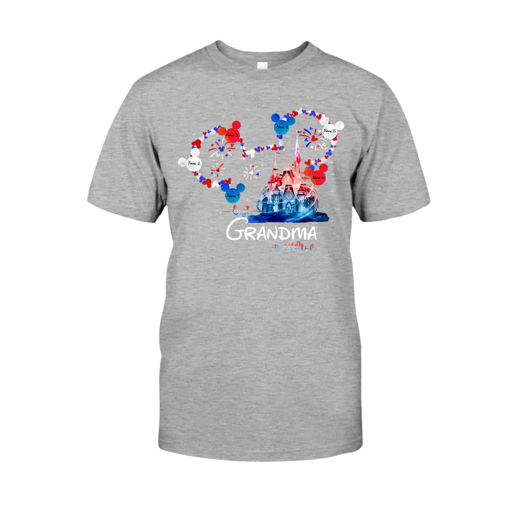 Personalized Best Grandma Ever T-shirt & Hoodie for Independence Day Gift T-shirt & Hoodie GradoCreations