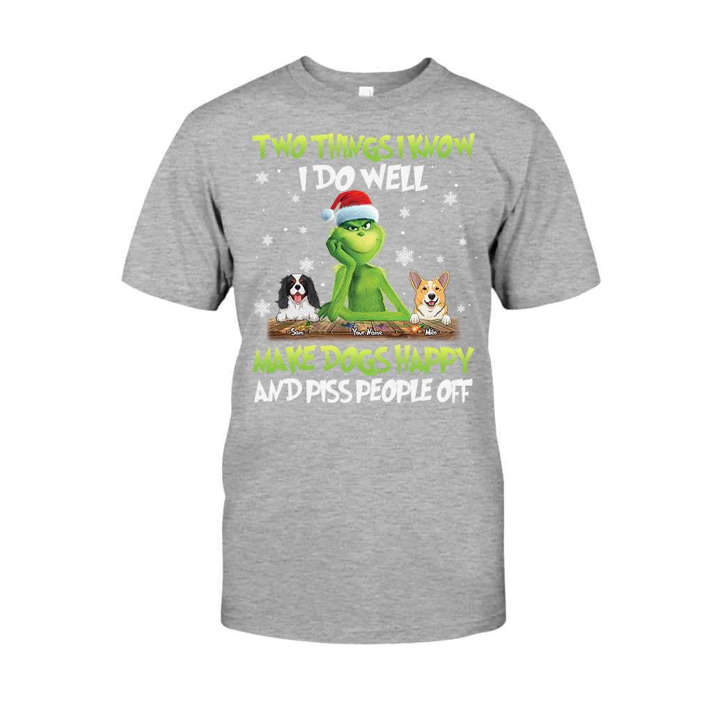 Personalized Grinch Christmas T-Shirt & Hoodie Gift for Dog Lovers T-shirt & Hoodie GradoCreations