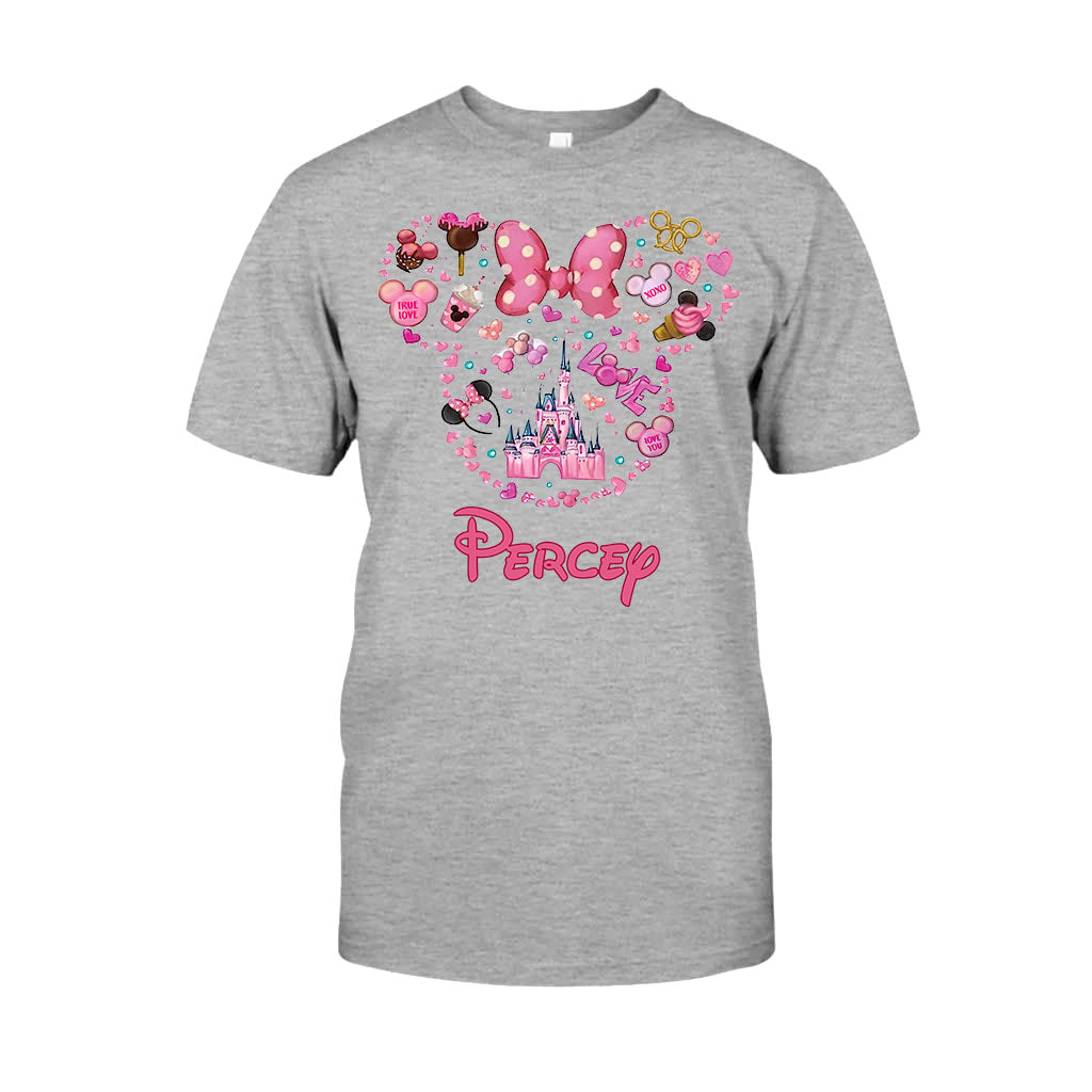 Personalized Christmas Mouse T-shirt & Hoodie Custom Name Gift T-shirt & Hoodie GradoCreations