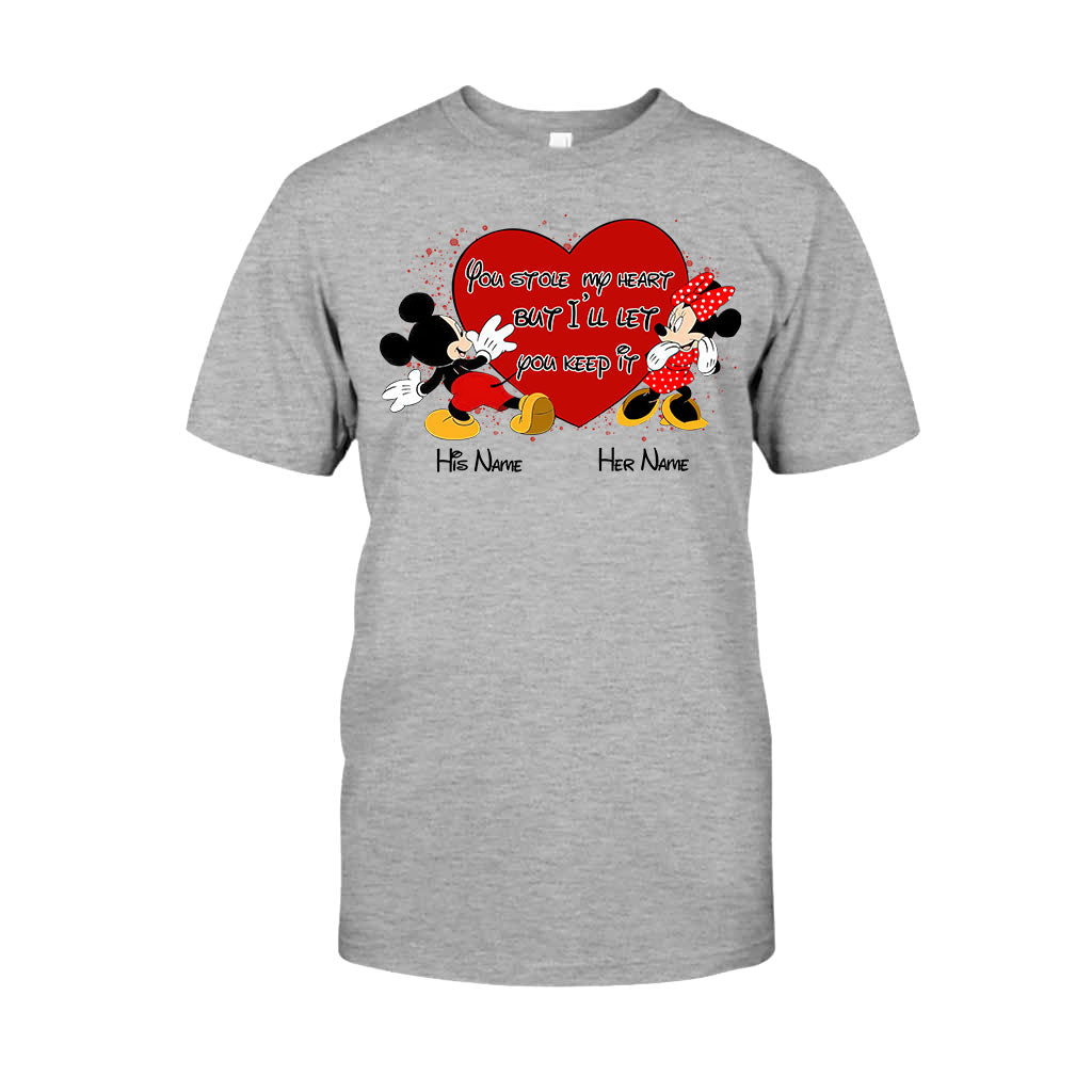 Personalized Couple Mouse T-shirt & Hoodie with Names Gift T-shirt & Hoodie GradoCreations