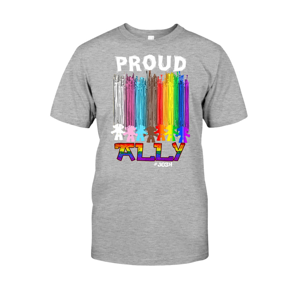 Personalized Proud Ally LGBT T-shirt & Hoodie for Everyone T-shirt & Hoodie GradoCreations