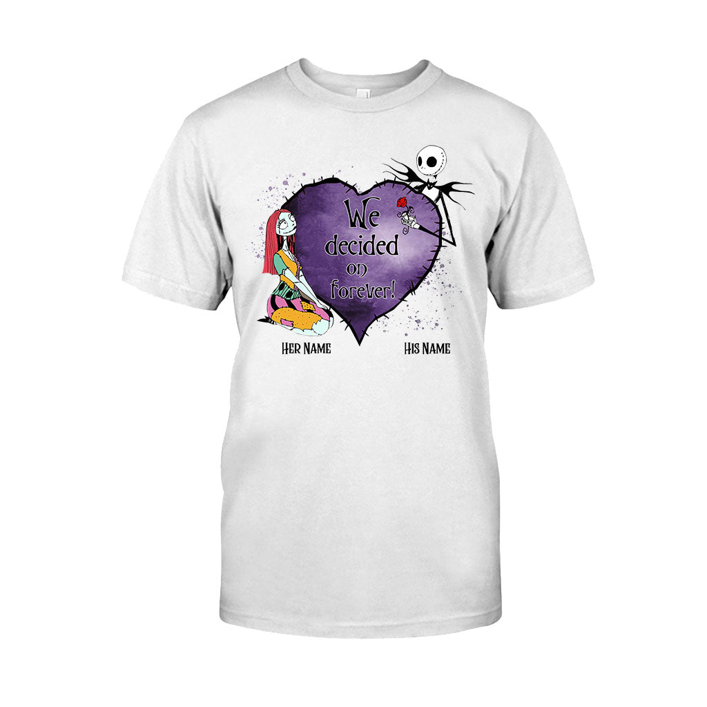 Personalized Couple T-Shirt & Hoodie Custom Names Gift T-shirt & Hoodie GradoCreations
