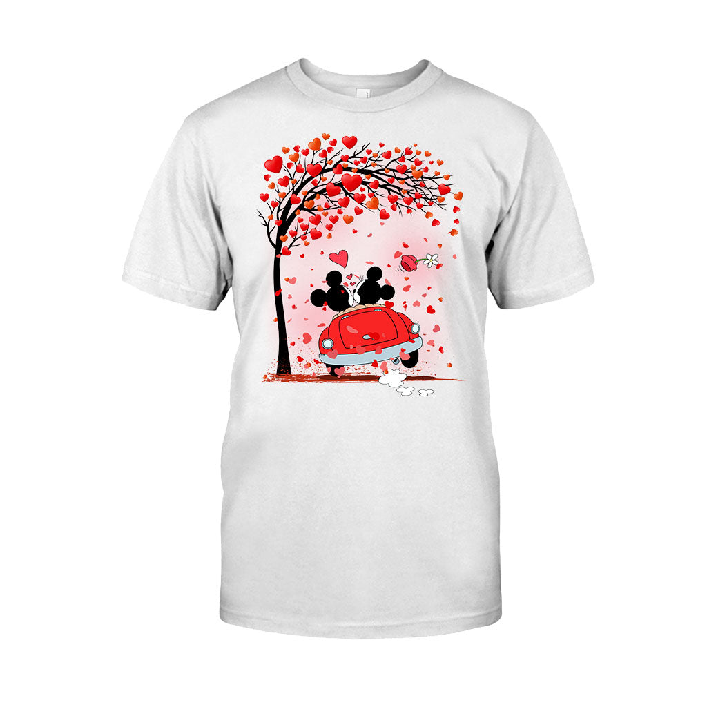 Personalized Couple T-Shirt & Hoodie with Heart Design for Valentine’s Day T-shirt & Hoodie GradoCreations