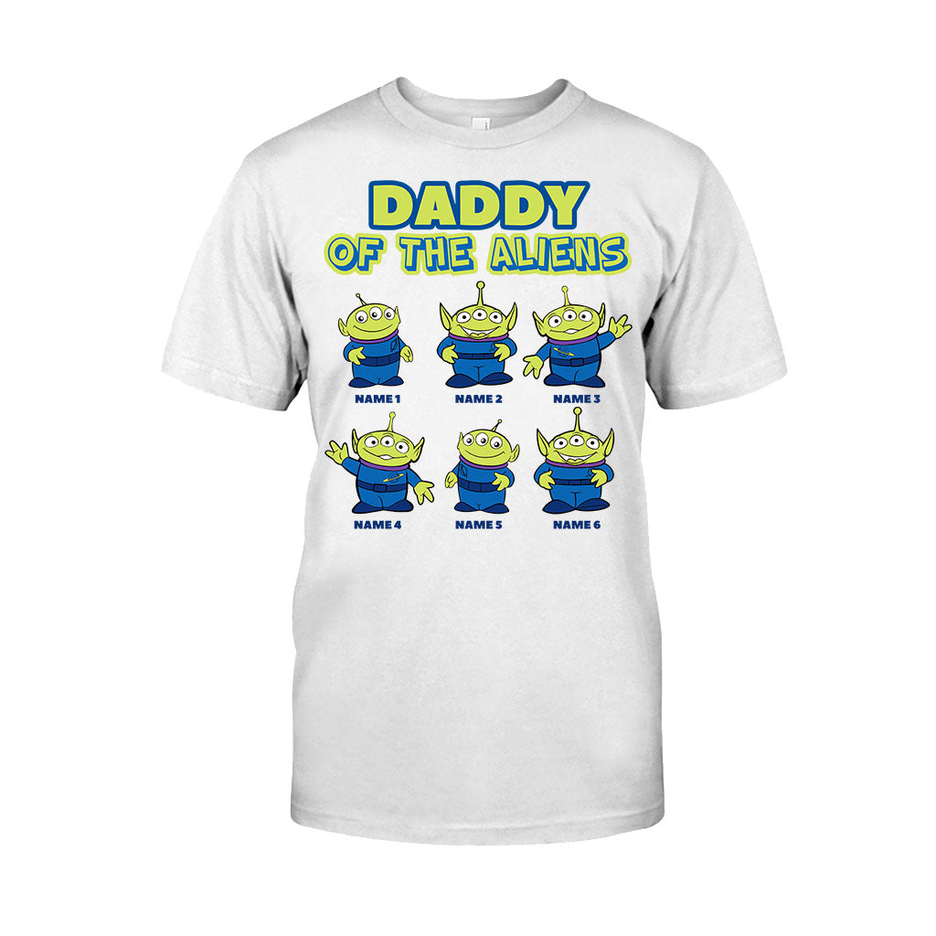 Personalized Daddy Of The Aliens T-Shirt & Hoodie Gift for Dad T-shirt & Hoodie GradoCreations
