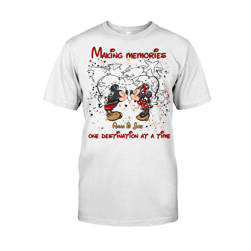 Personalized Mickey Mouse T-Shirt & Hoodie with Custom Names for Couples T-shirt & Hoodie GradoCreations