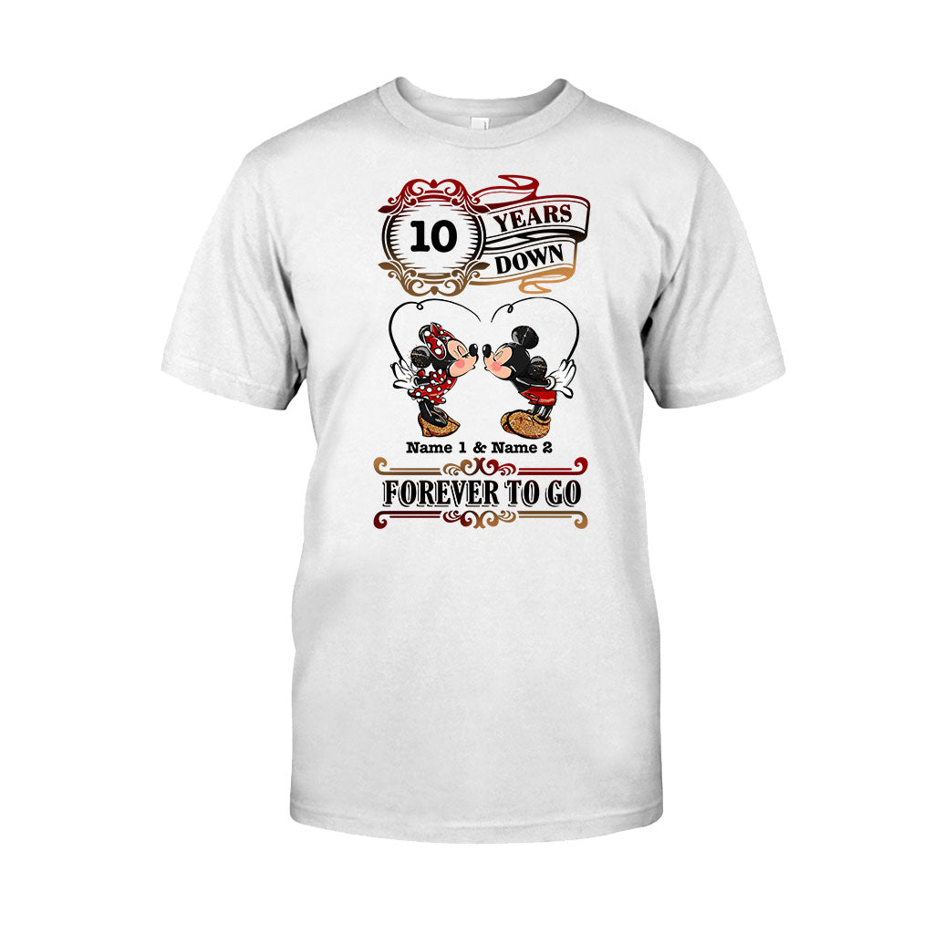 Personalized Couple T-shirt and Hoodie Custom Names Forever to Go Gift T-shirt & Hoodie GradoCreations