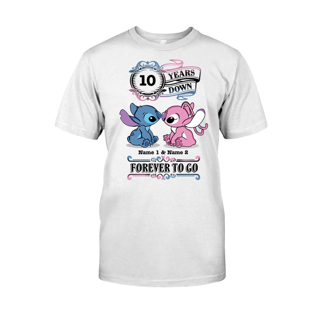 Personalized Couple T-shirt and Hoodie Custom Names Forever To Go Gift T-shirt & Hoodie GradoCreations