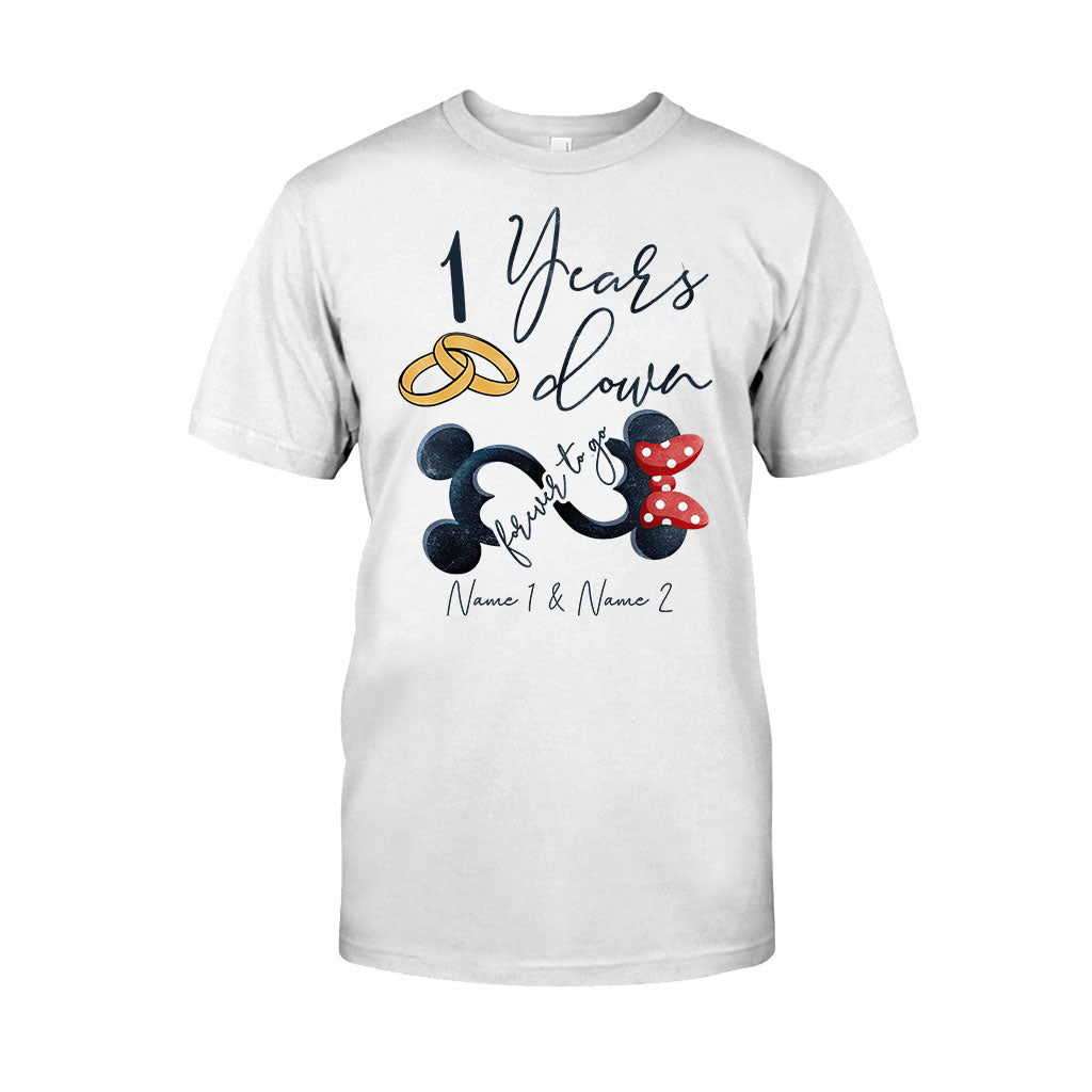 Personalized Couple Mouse T-shirt & Hoodie Custom Names Gift T-shirt & Hoodie GradoCreations