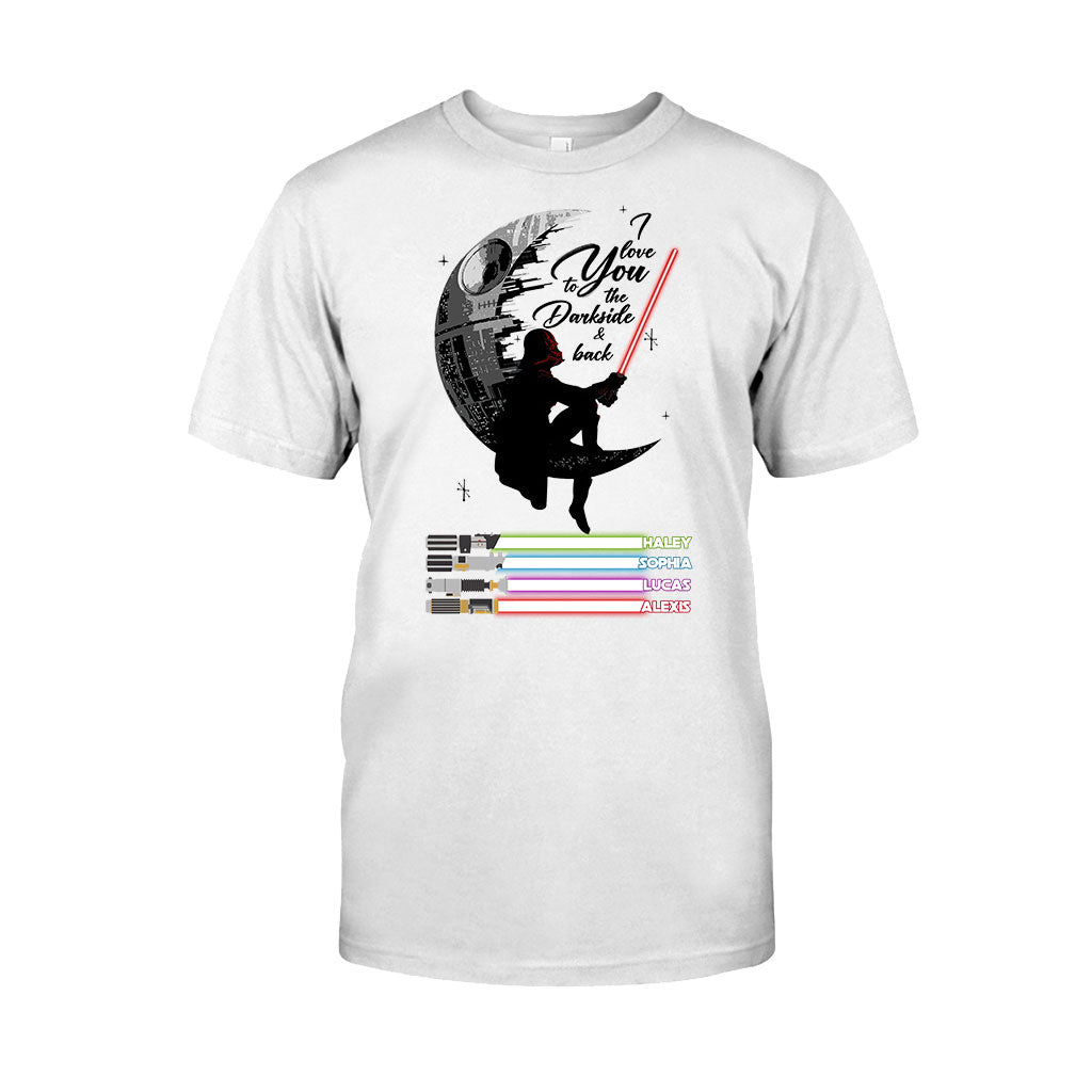 Personalized Father's Day T-shirt & Hoodie I Love You to the Darkside Gift T-shirt & Hoodie GradoCreations