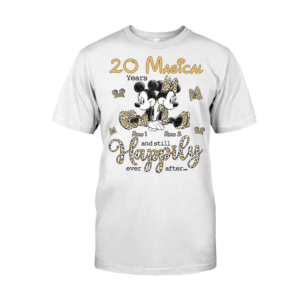 Personalized Couple T-shirt and Hoodie with Custom Names for Anniversary T-shirt & Hoodie GradoCreations