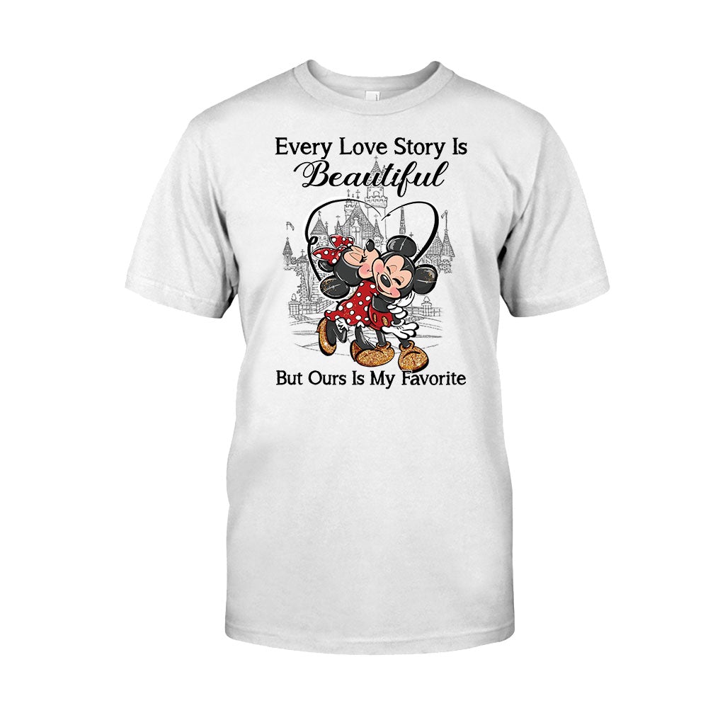 Personalized Love Story Mouse T-Shirt & Hoodie Gift for Couples T-shirt & Hoodie GradoCreations