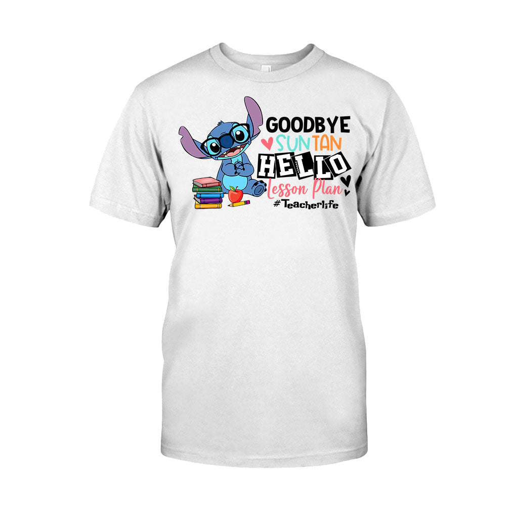 Personalized Teacher T-shirt & Hoodie Goodbye Suntan Lesson Plan Gift T-shirt & Hoodie GradoCreations