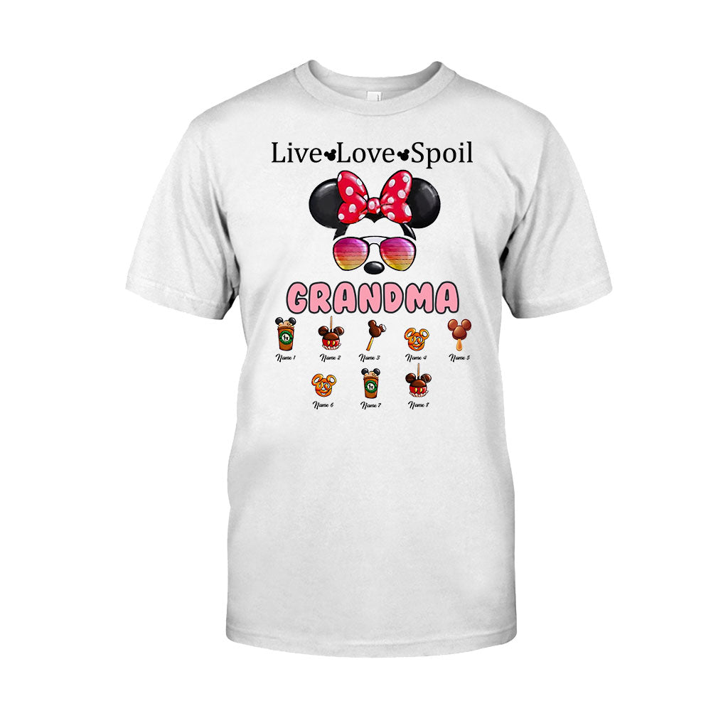Personalized Live Love Spoil Mouse T-shirt for Grandma T-shirt & Hoodie GradoCreations