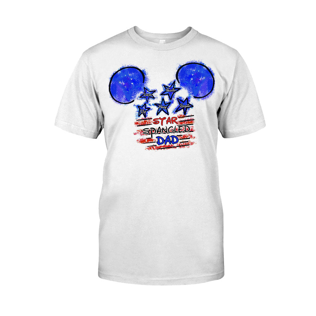 Personalized Star Spangled Dad T-Shirt & Hoodie Gift for Father's Day T-shirt & Hoodie GradoCreations