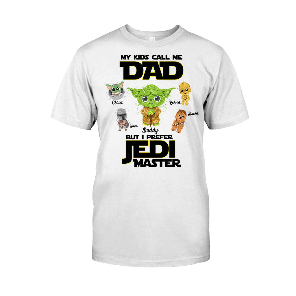Personalized Jedi Master T-shirt for Dad with Custom Names T-shirt & Hoodie GradoCreations