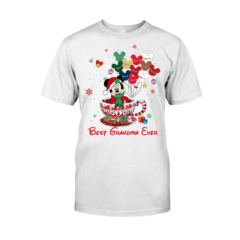 Personalized Christmas T-shirt & Hoodie for Grandma - Best Grandma Ever Gift T-shirt & Hoodie GradoCreations