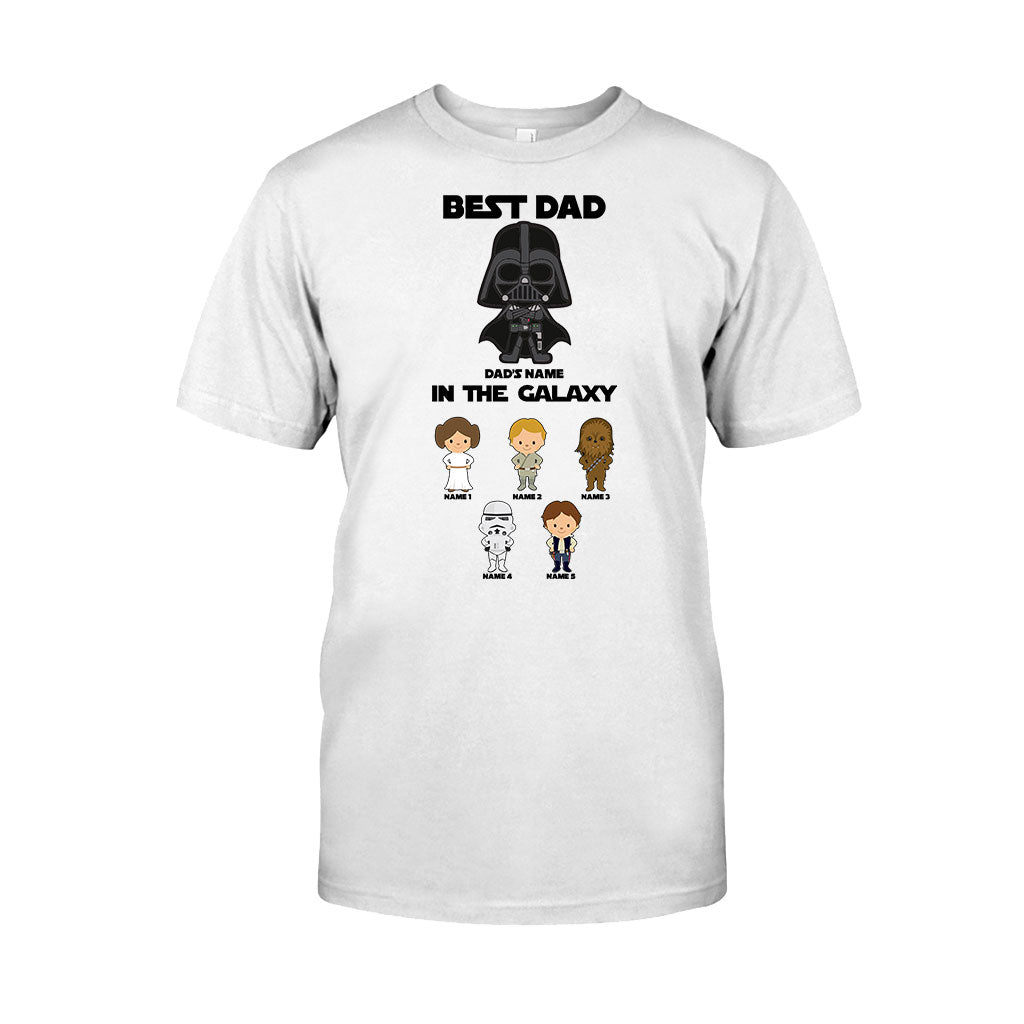 Personalized Best Dad In The Galaxy T-Shirt & Hoodie Gift for Father's Day T-shirt & Hoodie GradoCreations