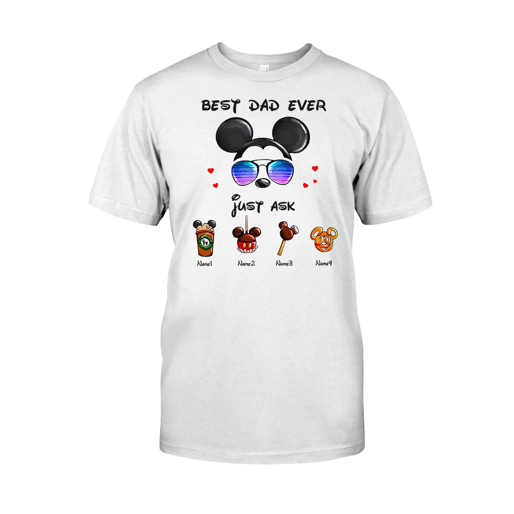Personalized Best Dad Ever Mouse T-shirt and Hoodie Gift for Father's Day T-shirt & Hoodie GradoCreations