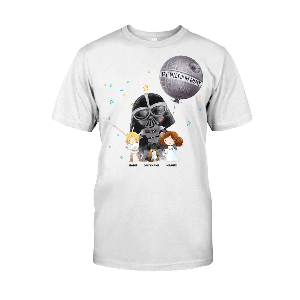 Personalized Best Dad in the Galaxy T-Shirt & Hoodie for Father's Day T-shirt & Hoodie GradoCreations