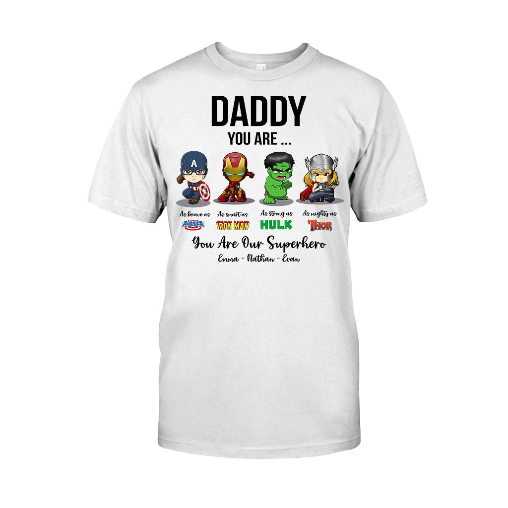 Personalized Father's Day T-shirt Hoodie Superhero Gift T-shirt & Hoodie GradoCreations