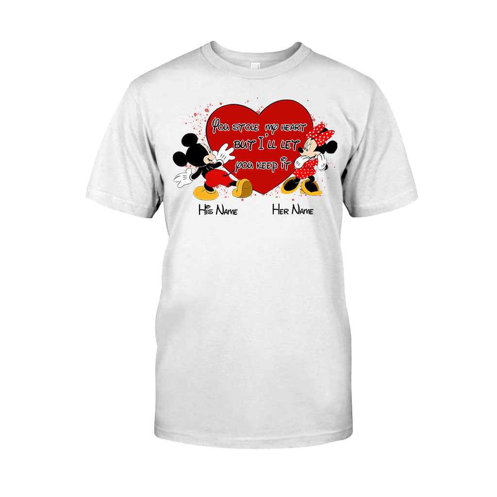 Personalized Couple Mouse T-shirt & Hoodie with Names Gift T-shirt & Hoodie GradoCreations