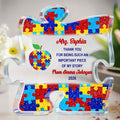 Personalized Puzzle Acrylic Plaque Custom Name Teacher Gift Puzzle Acrylic Plaque GradoCreations