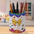 Personalized PU Leather Pen Holder Custom Name Gift for Teachers