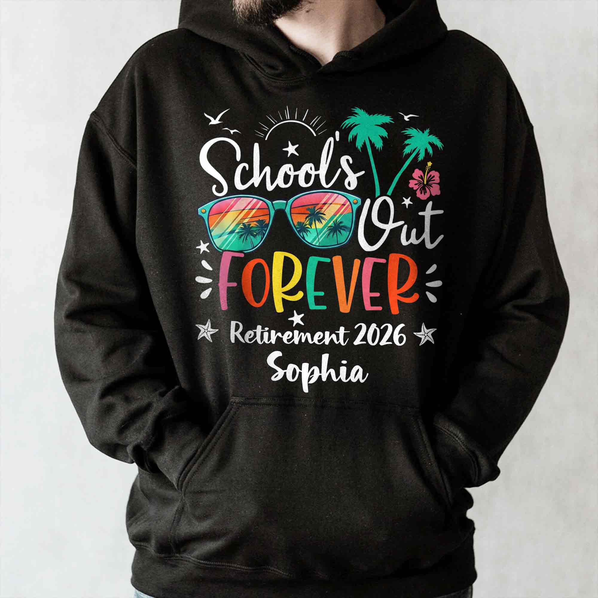 Personalized Retirement T-shirt & Hoodie Custom Gift for Teacher Shirt GradoCreations
