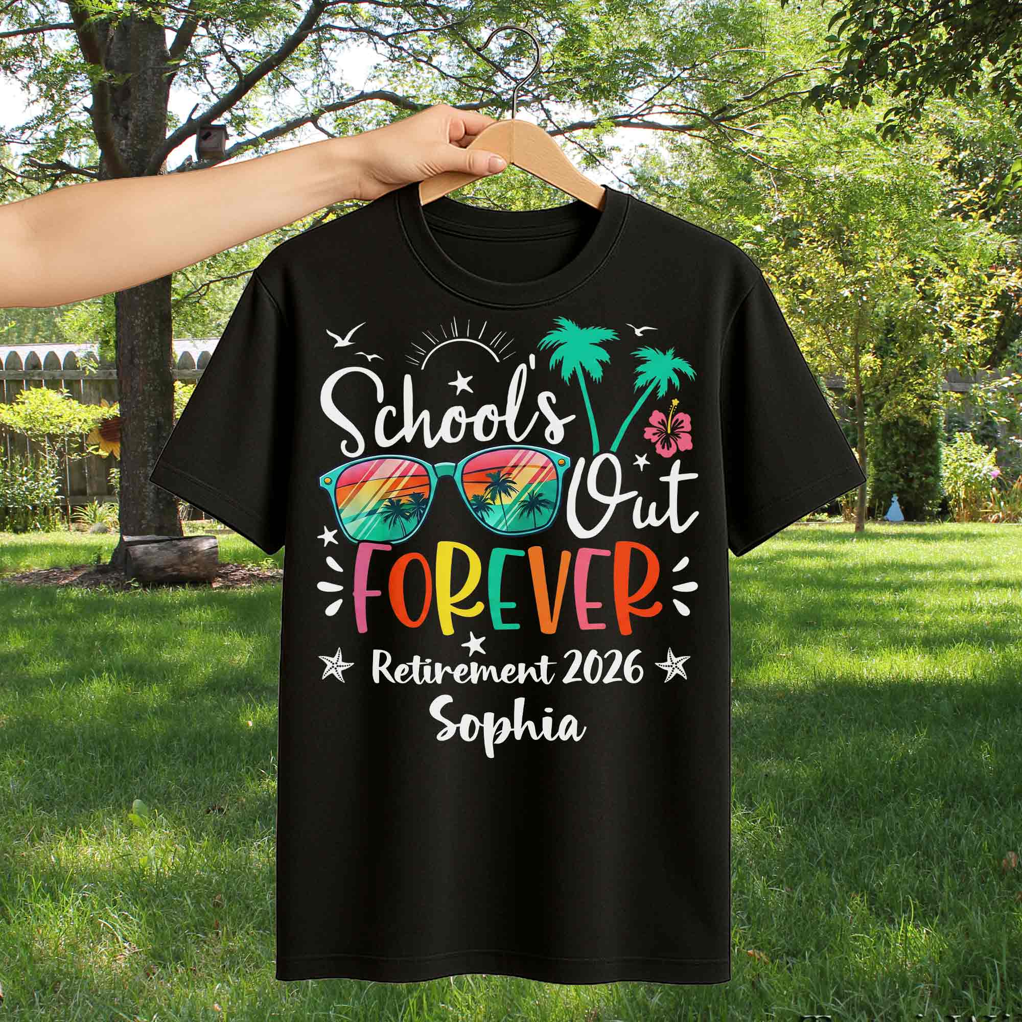 Personalized Retirement T-shirt & Hoodie Custom Gift for Teacher Shirt GradoCreations