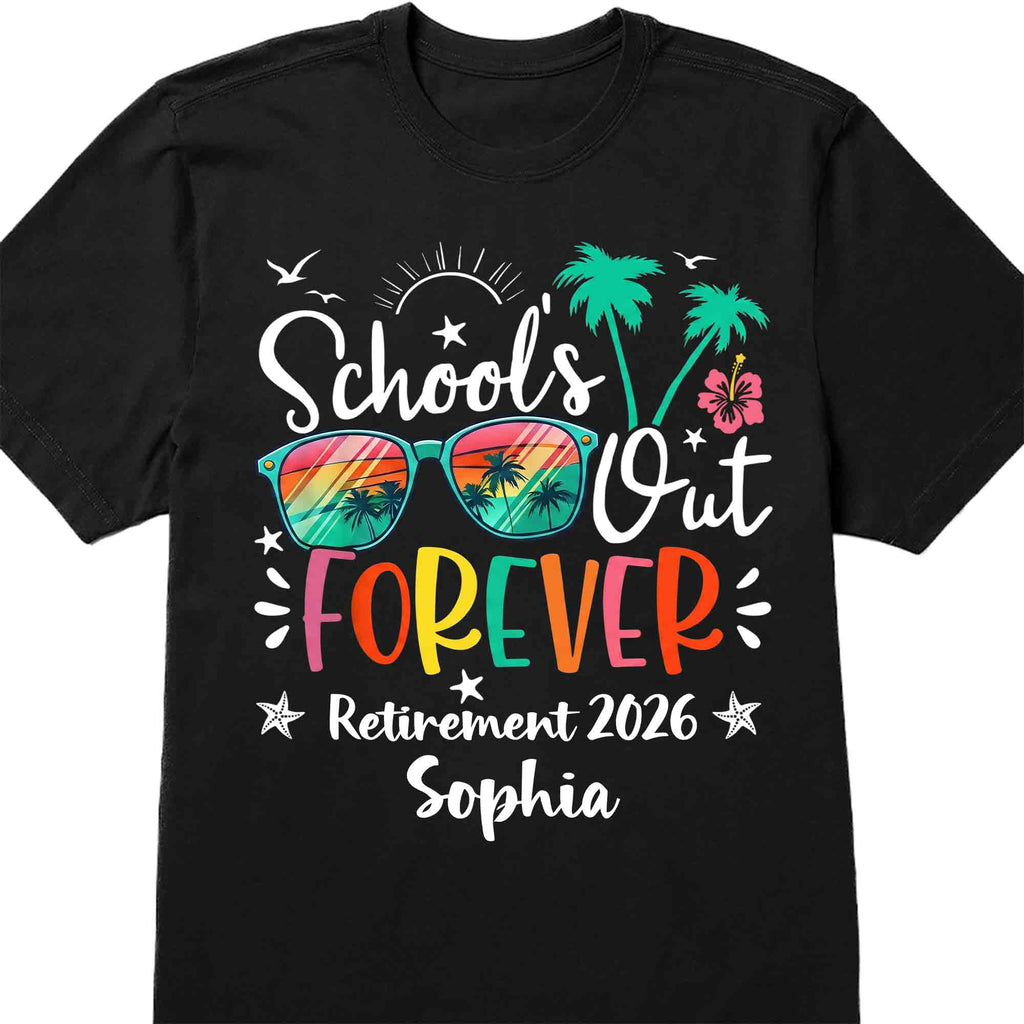 Personalized Retirement T-shirt & Hoodie Custom Gift for Teacher Shirt GradoCreations