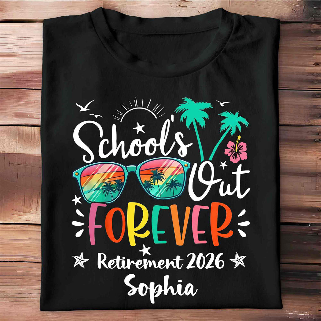 Personalized Retirement T-shirt & Hoodie Custom Gift for Teacher Shirt GradoCreations