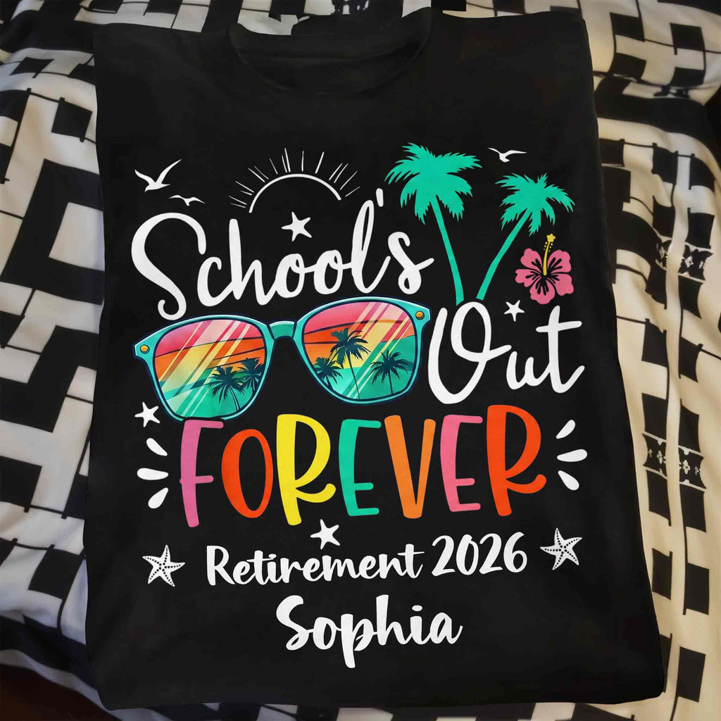 Personalized Retirement T-shirt & Hoodie Custom Gift for Teacher Shirt GradoCreations