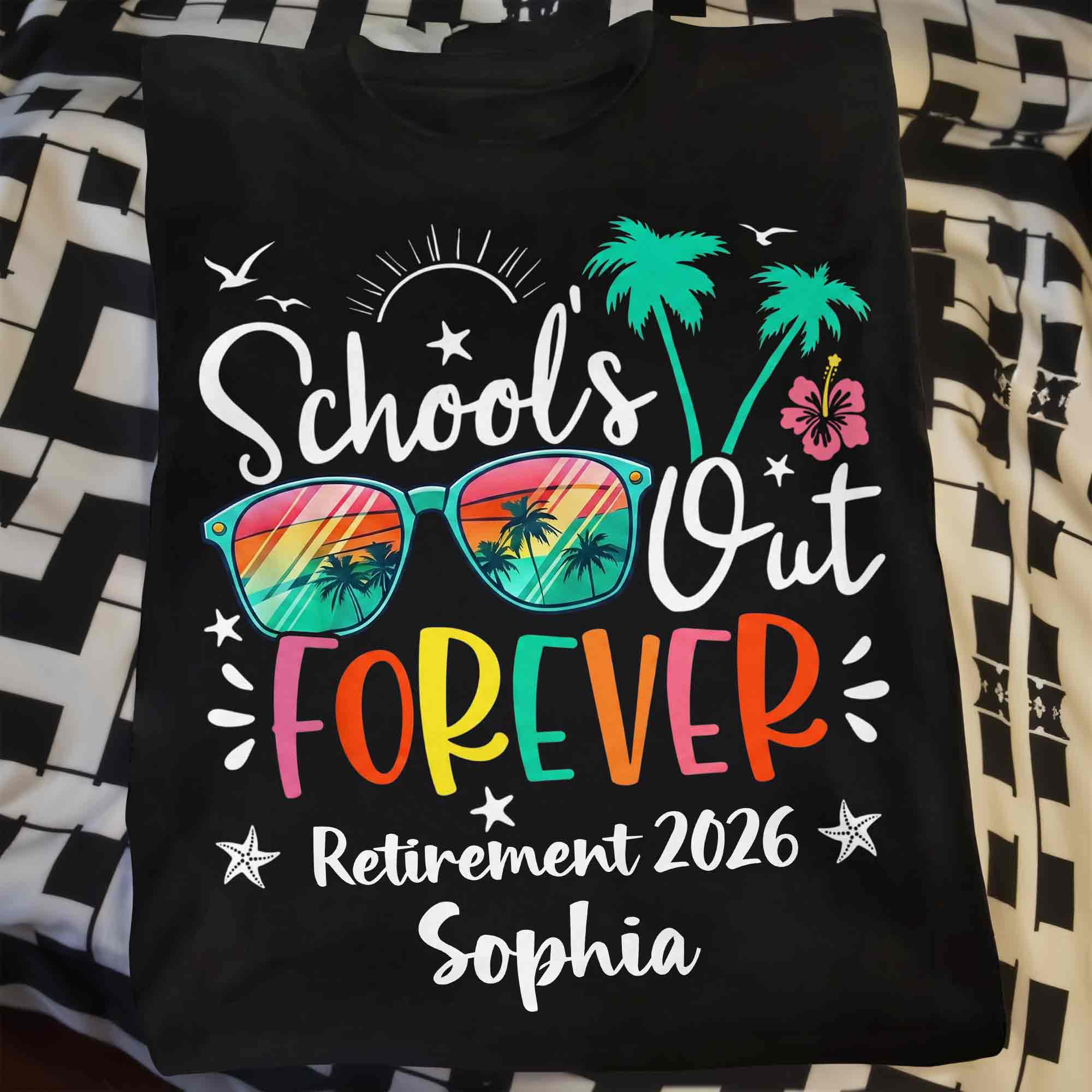 Personalized Retirement T-shirt & Hoodie Custom Gift for Teacher Shirt GradoCreations
