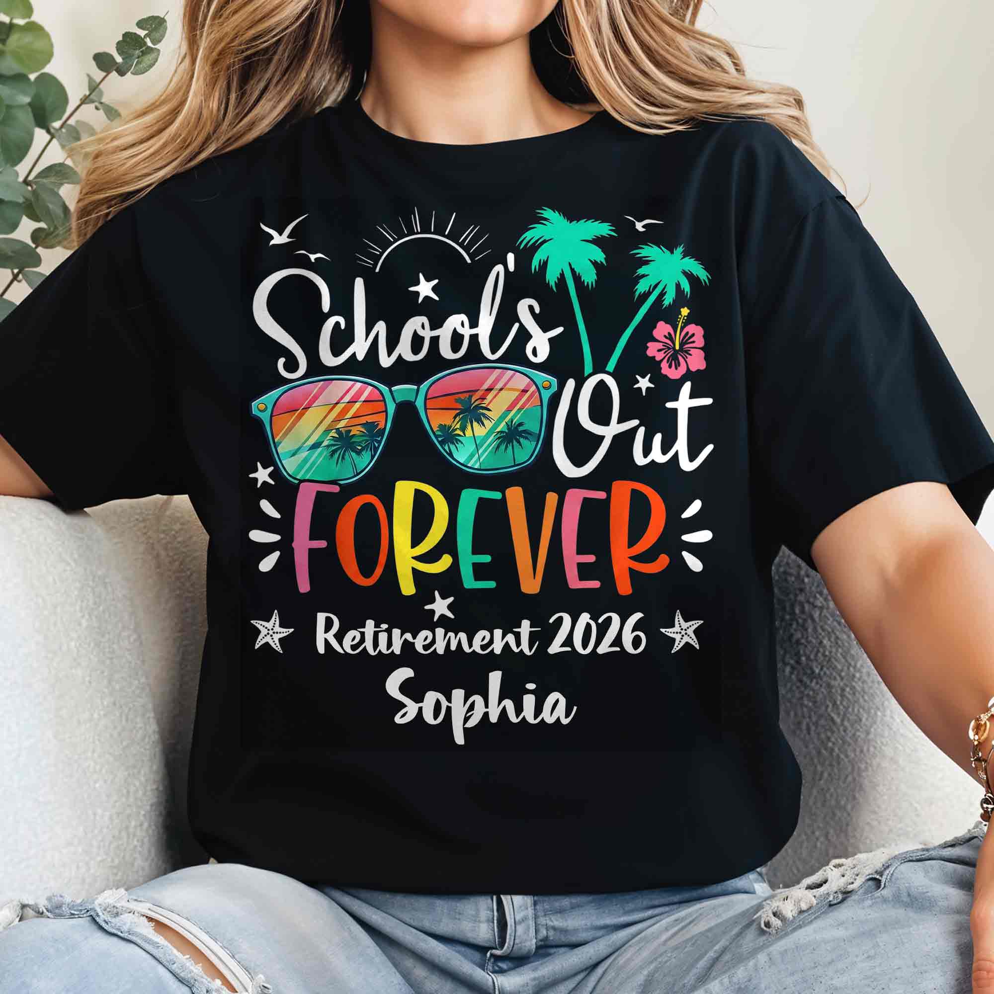 Personalized Retirement T-shirt & Hoodie Custom Gift for Teacher Shirt GradoCreations