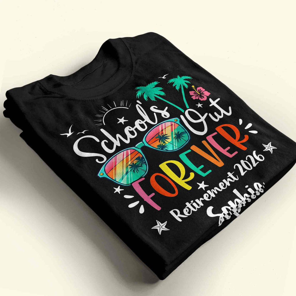 Personalized Retirement T-shirt & Hoodie Custom Gift for Teacher Shirt GradoCreations